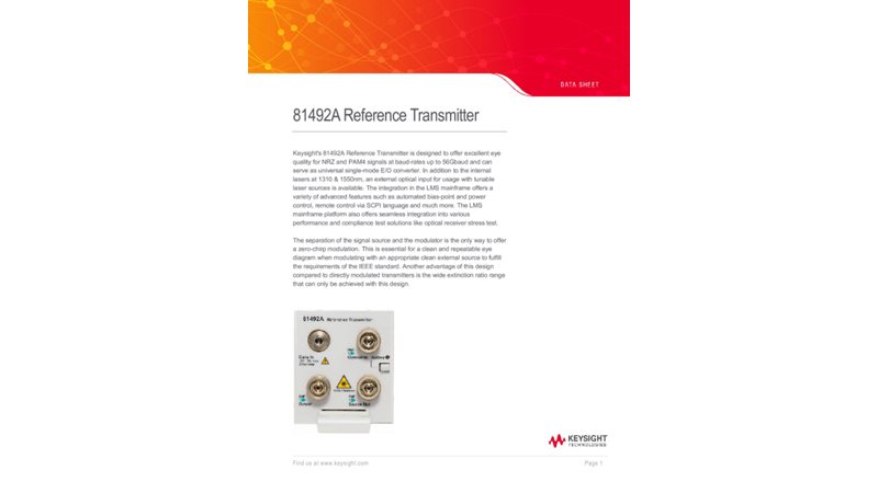 81492A Reference Transmitter